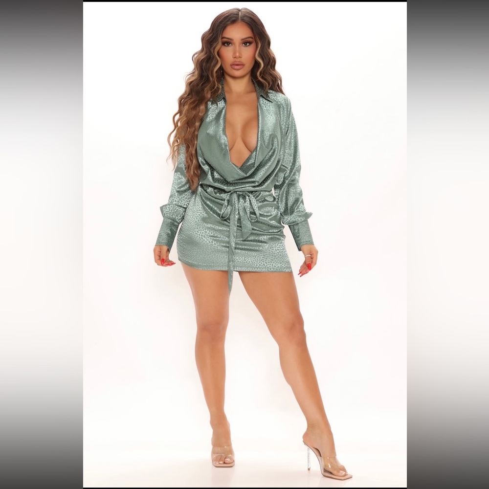 Fashion nova- I'm The One Jacquard Mini Dress